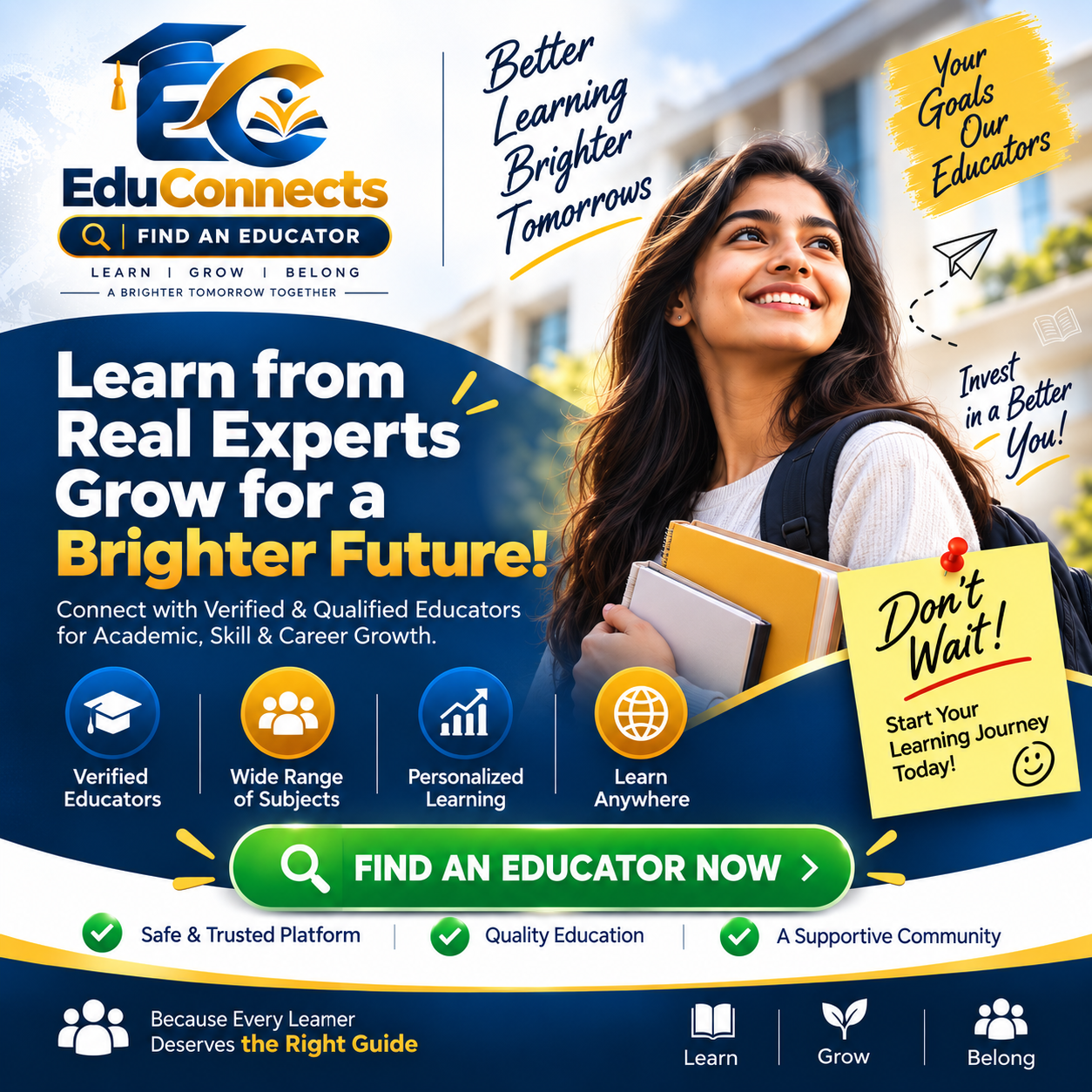 EduConnects Learning Experience - Video Lessons, Study Resources, Quizzes